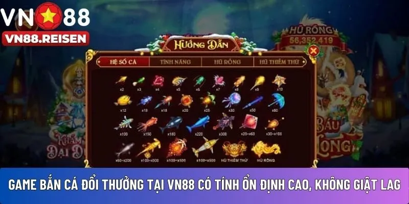Game bắn cá đổi thưởng tại VN88