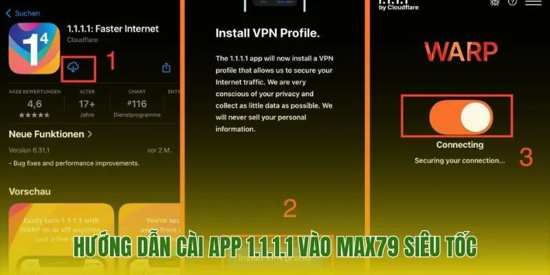 Cài App 1.1.1.1 Đơn Giản Trải Nghiệm Ngay Max79 3 Các bước cài đặt đơn giản cho điện thoại và máy tính